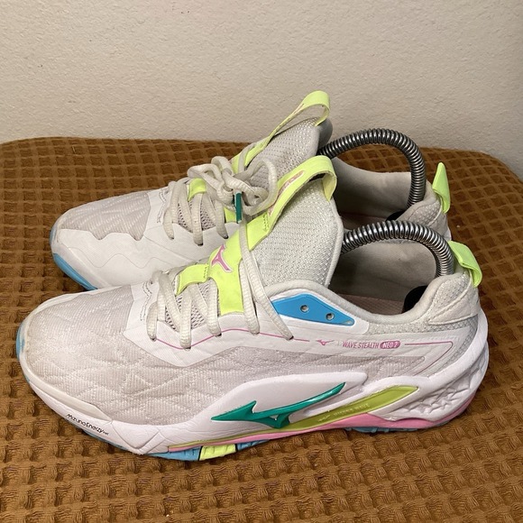 Mizuno Wave Stealth Neo 2 Unisex Mens 6 Womens 7.5 Volleyball Shoe White - Picture 1 of 10